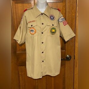 VTG 2008 Boy Scouts of America Youth XXL  Multi Patches Official Uniform BSA USA